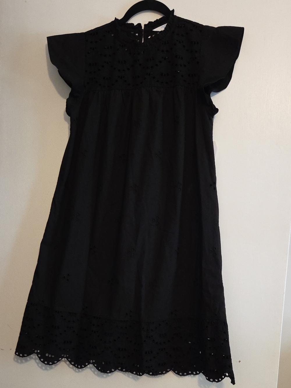 Classic Black Eyelet Womens Dress